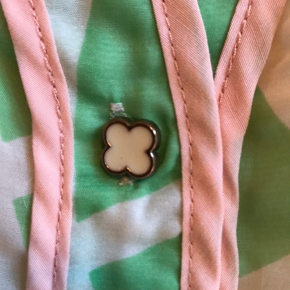 ANNABELLA GREEN, WHITE, PINK TOP PRETTY BUTTONS SM - Picture 5 of 8